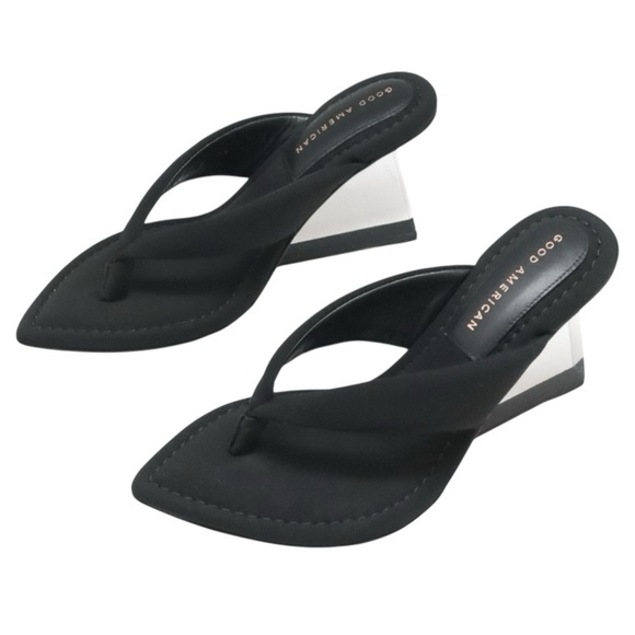 NIB Good American Cinder-f*Cking-rella Thong Sandals - Size 11 - Picture 7 of 11